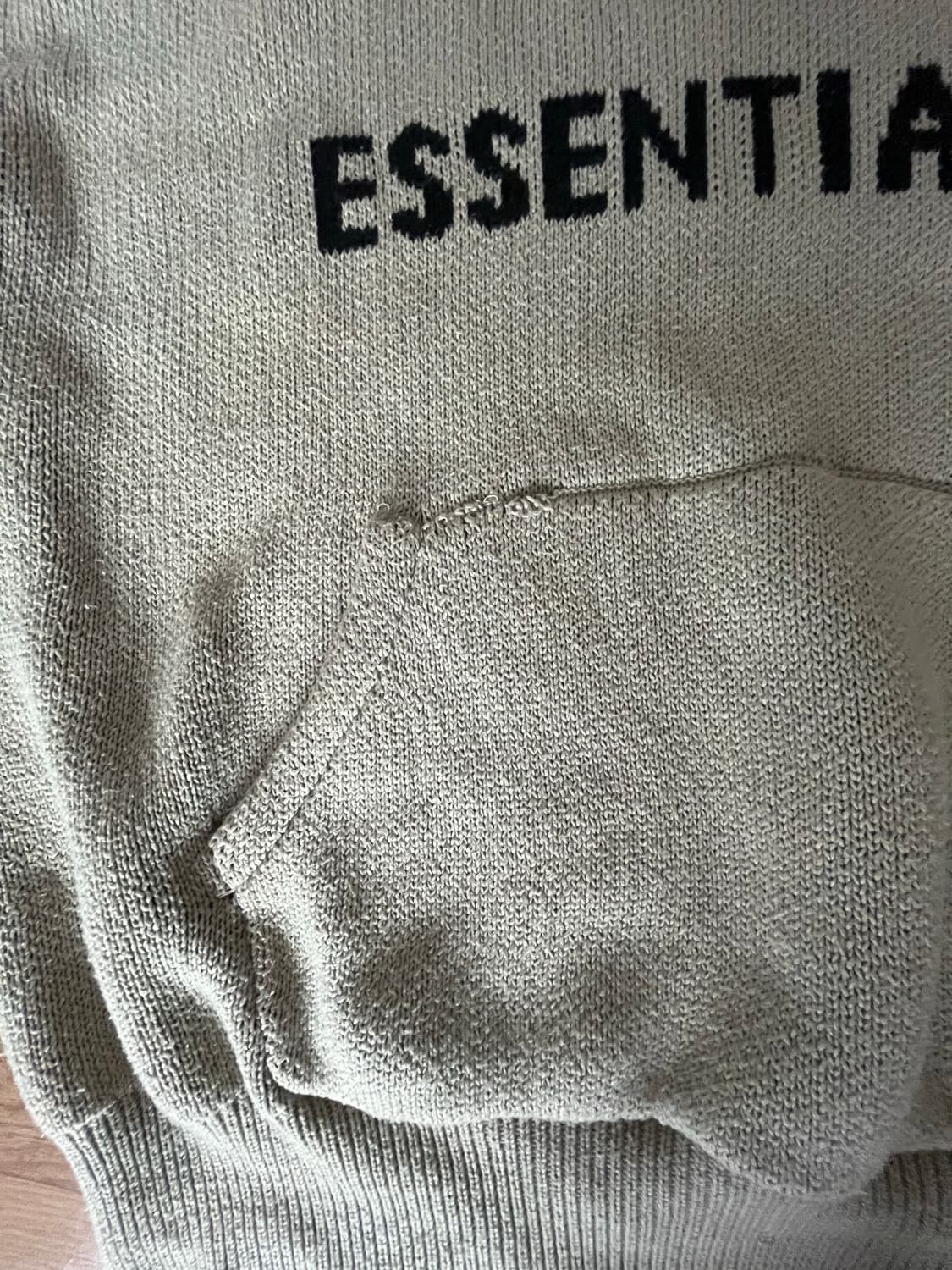 [택포 S]  급처우주매물 에센셜 피어오브갓 니트후디 상품이미지3