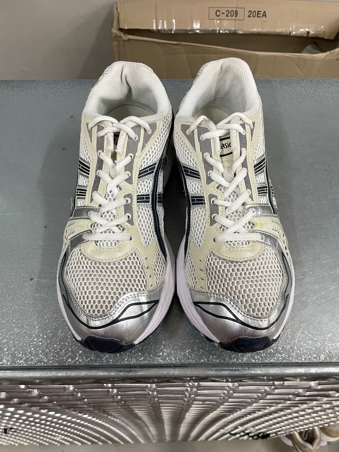 아식스 젤 카야노 14 화이트 미드 나잇 290 상품이미지5