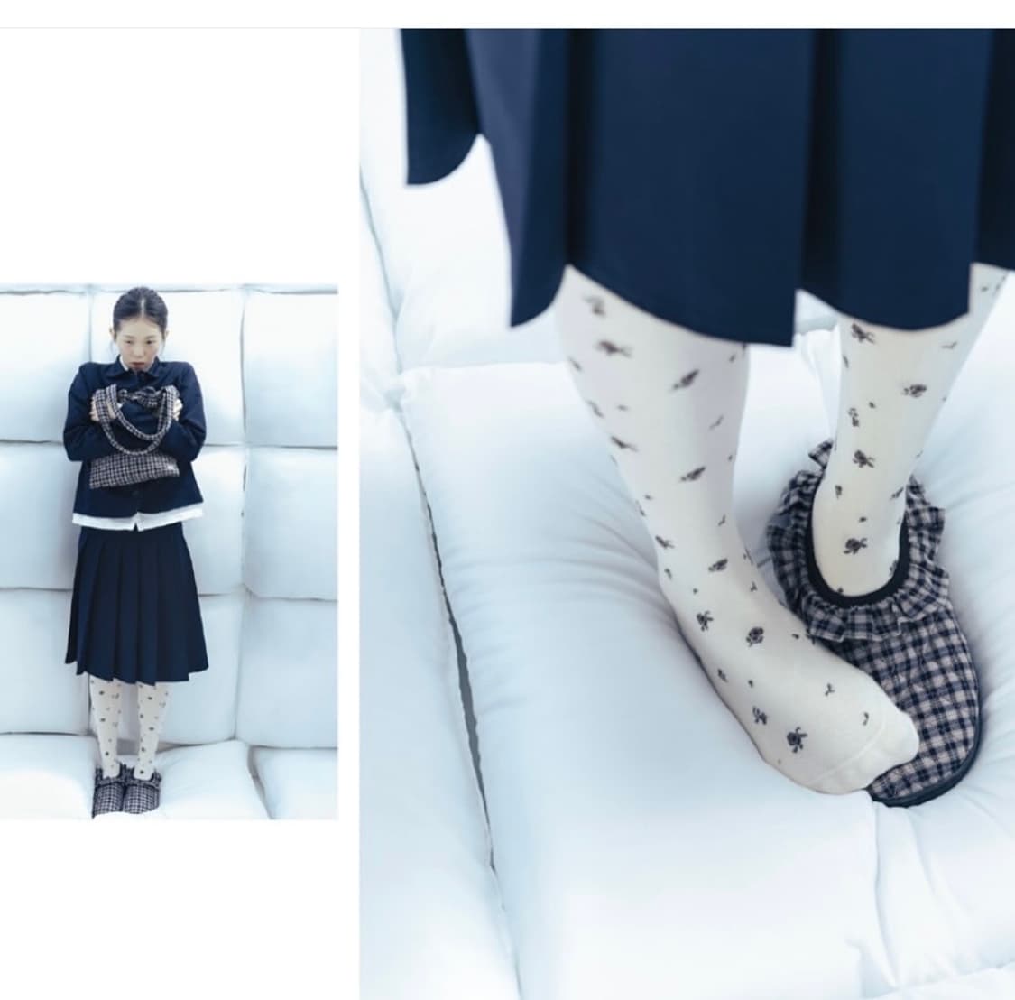 슈케이스 포함) 스부 x 코이세이오 체크 패딩 슈즈 풀구성 상품이미지5