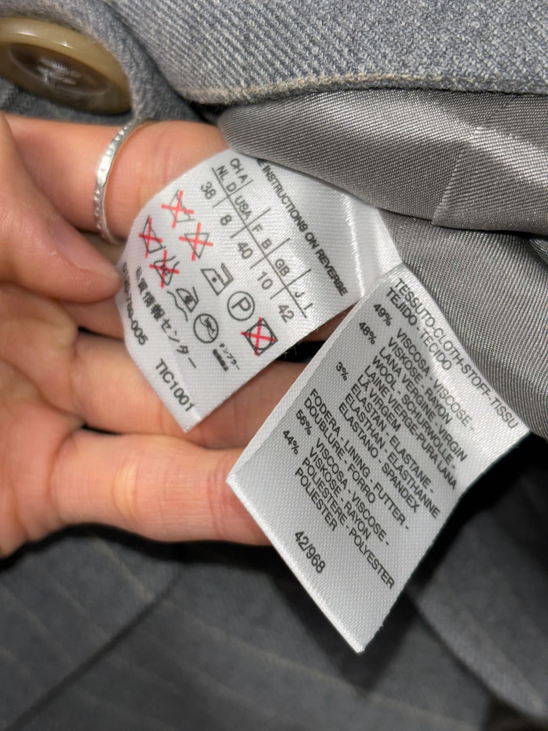 스포츠막스 울 핀 스트라이프 자켓 상품이미지5