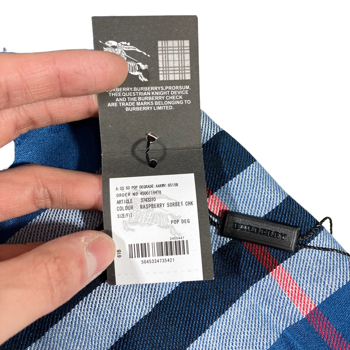 버버리 실크 캐시미어 머플러 목도리 상품이미지4