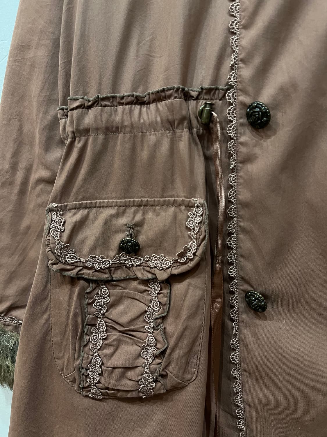 액시즈팜 퍼 야상 자켓 상품이미지3