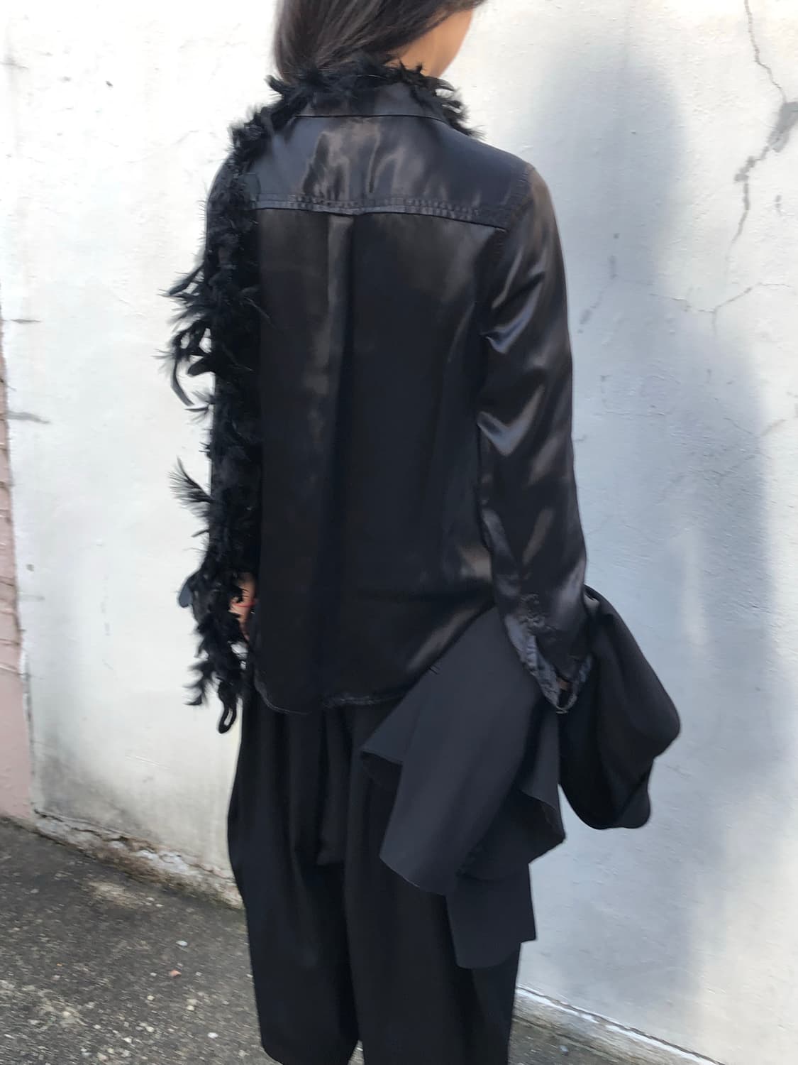 꼼데가르송 블랙 큐프라 셔츠 상품이미지3