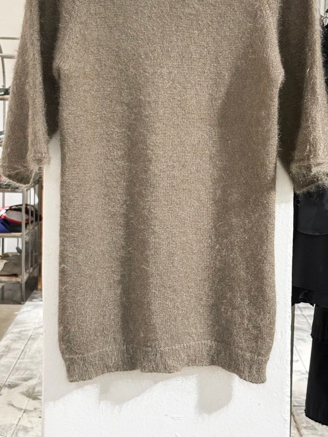 에르메스 올리브 실크 모헤어 라나울 하프 니트 상품이미지5