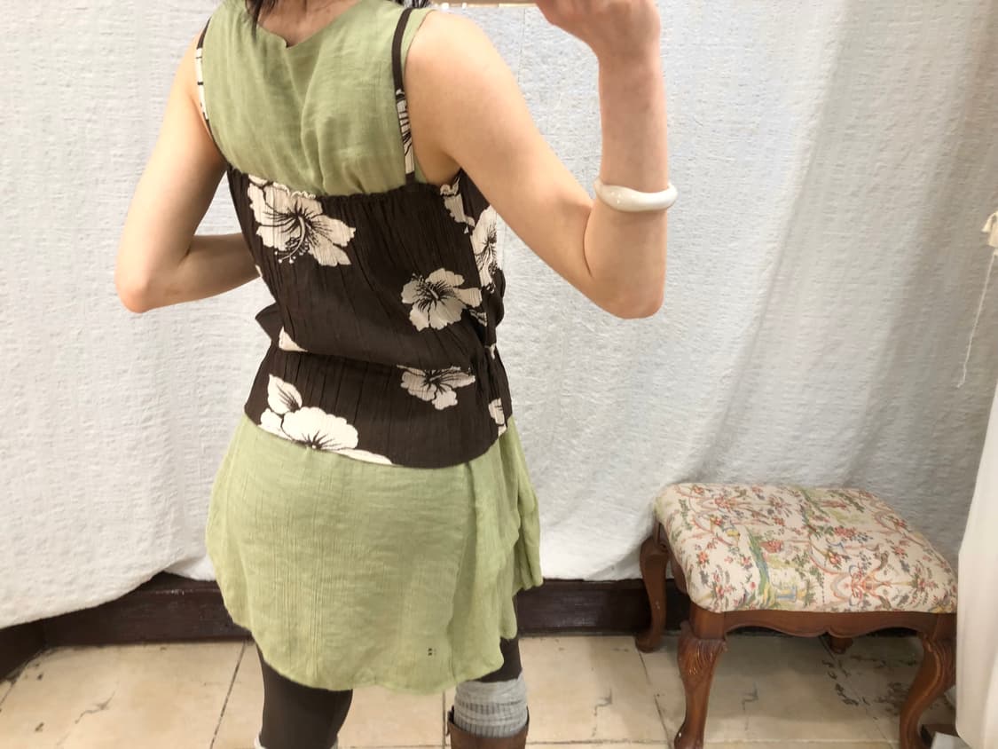 Brown floral bustier 상품이미지7