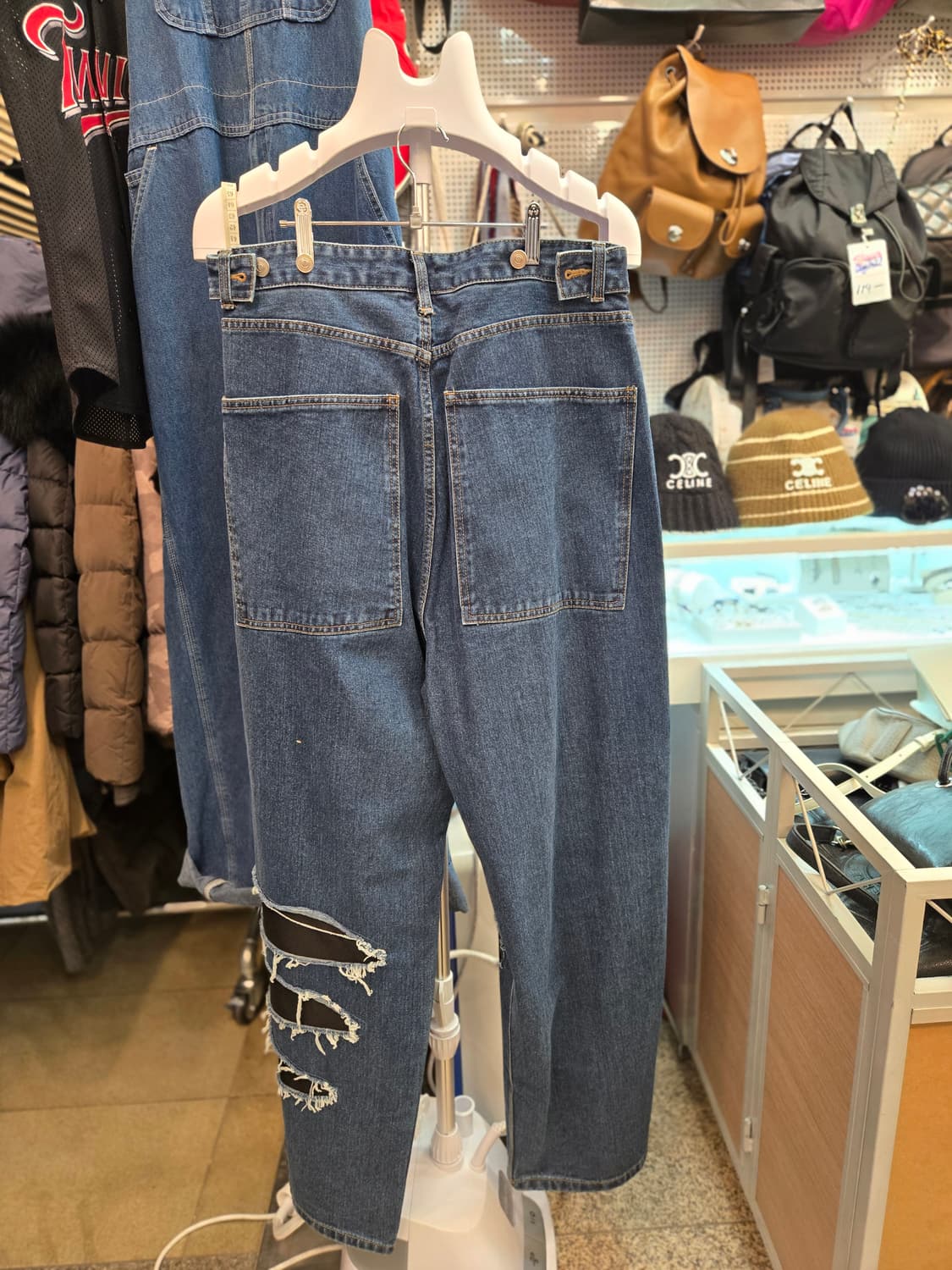 [쿨거환영]CMNSC 레이싱 패치워크 & 컷아웃 데님 상품이미지2