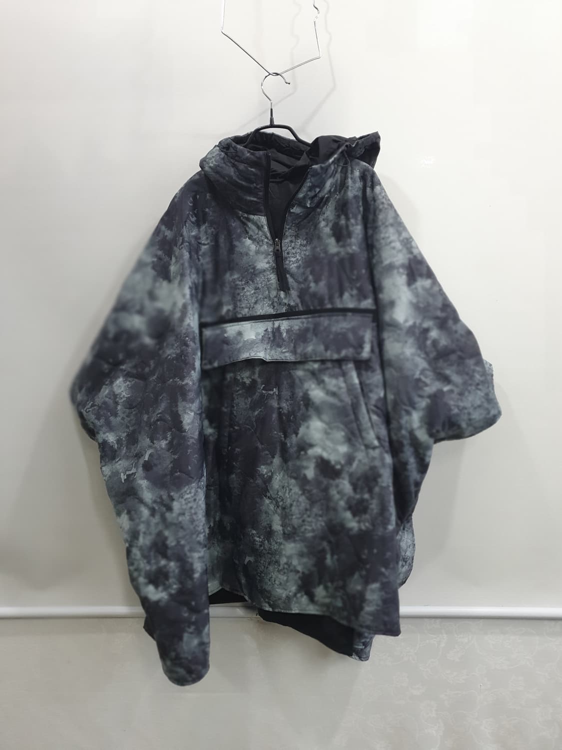 코오롱스포츠 판초 후드 퀄팅 아노락 풀오버 점퍼 F(신품급) 상품이미지1