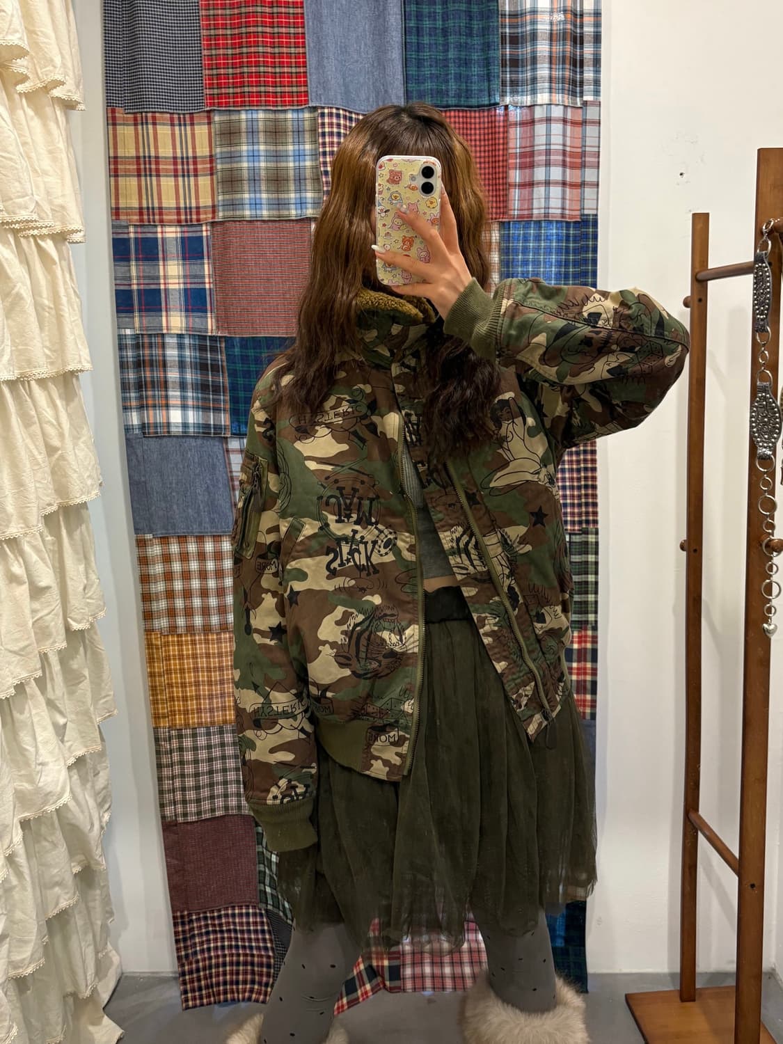 히스테릭글래머 카모패턴 항공자켓 상품이미지1