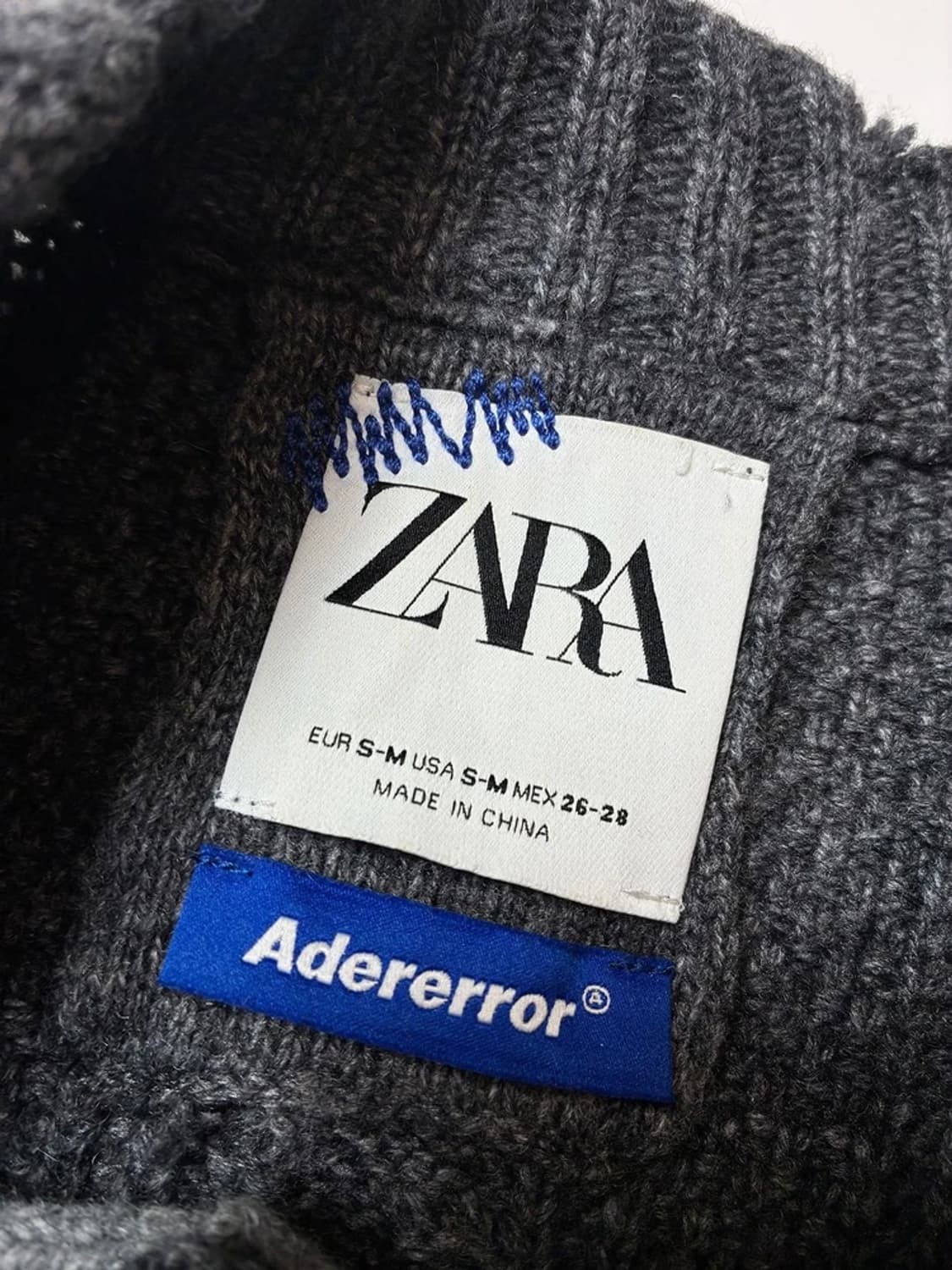 아더에러 x 자라 디스트로이드 크롭 니트 가디건 PN8886 상품이미지8