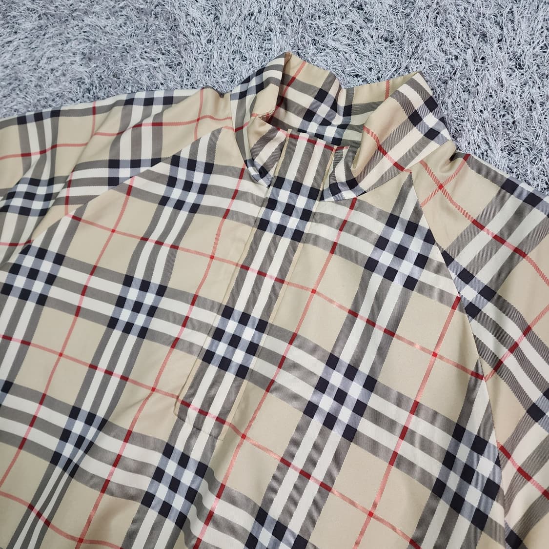 버버리 체크 집업 바람막이 M 상품이미지3