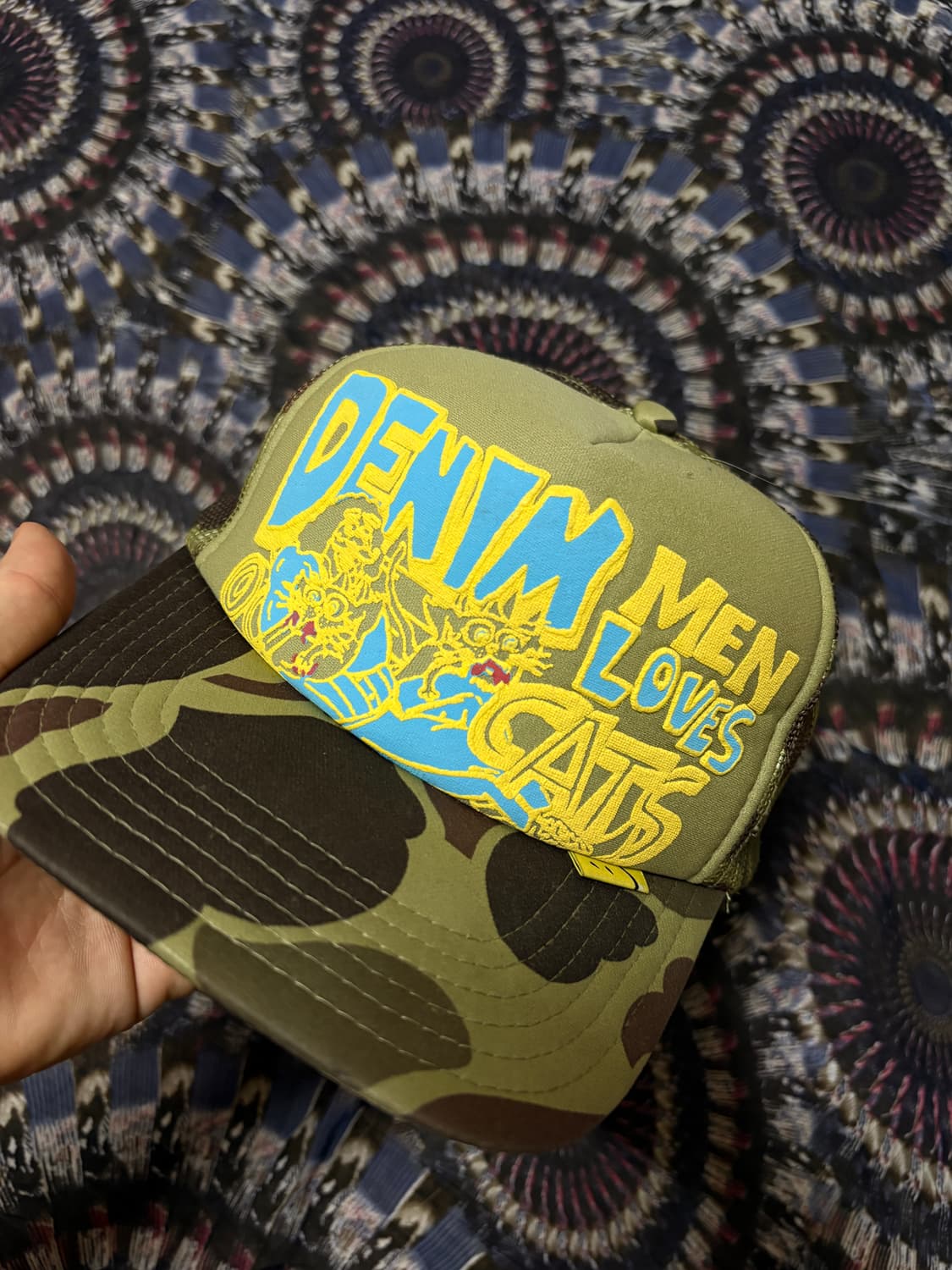 Kapital denim men loves cats trucker cap 상품이미지1