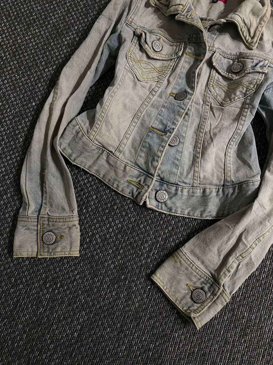 [OZOC] Y2K Mood Slim Fit Crop Denim Jack 상품이미지8