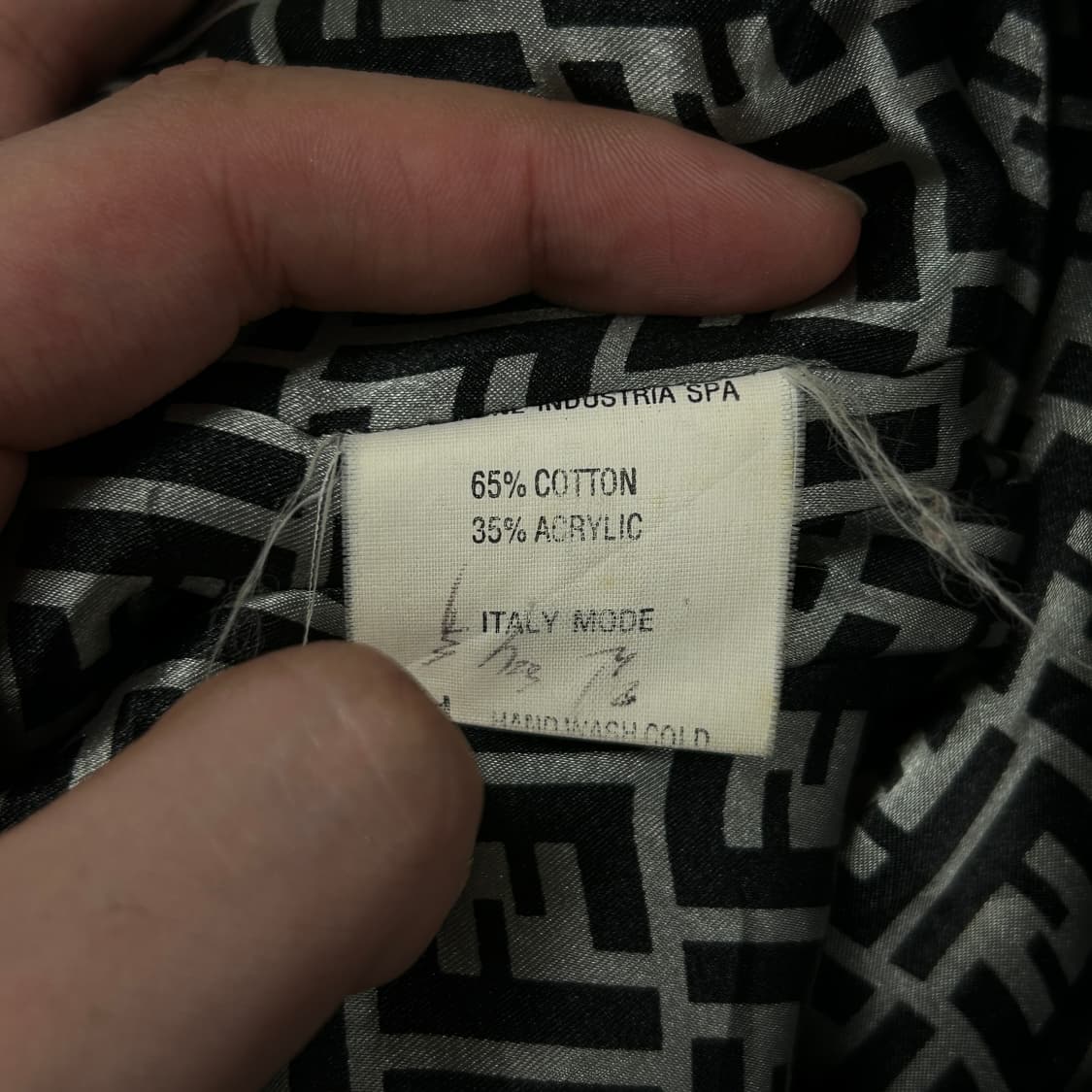 펜디 90s 주카패턴 코트자켓(실측L) 상품이미지7