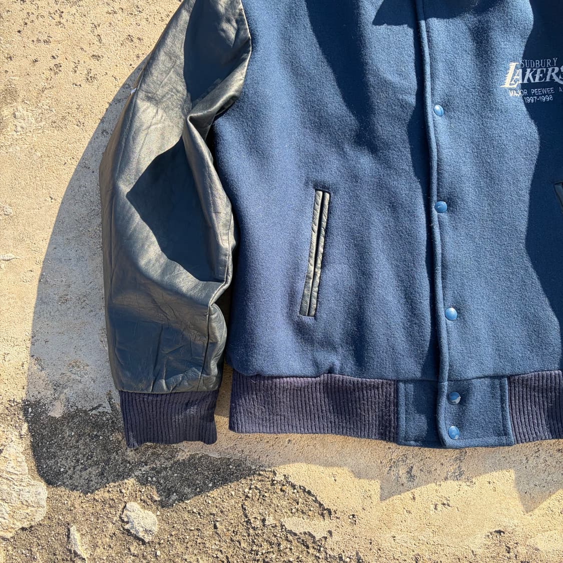90s CANADA Lakers 빈티지 울 바시티 자켓 L 상품이미지3