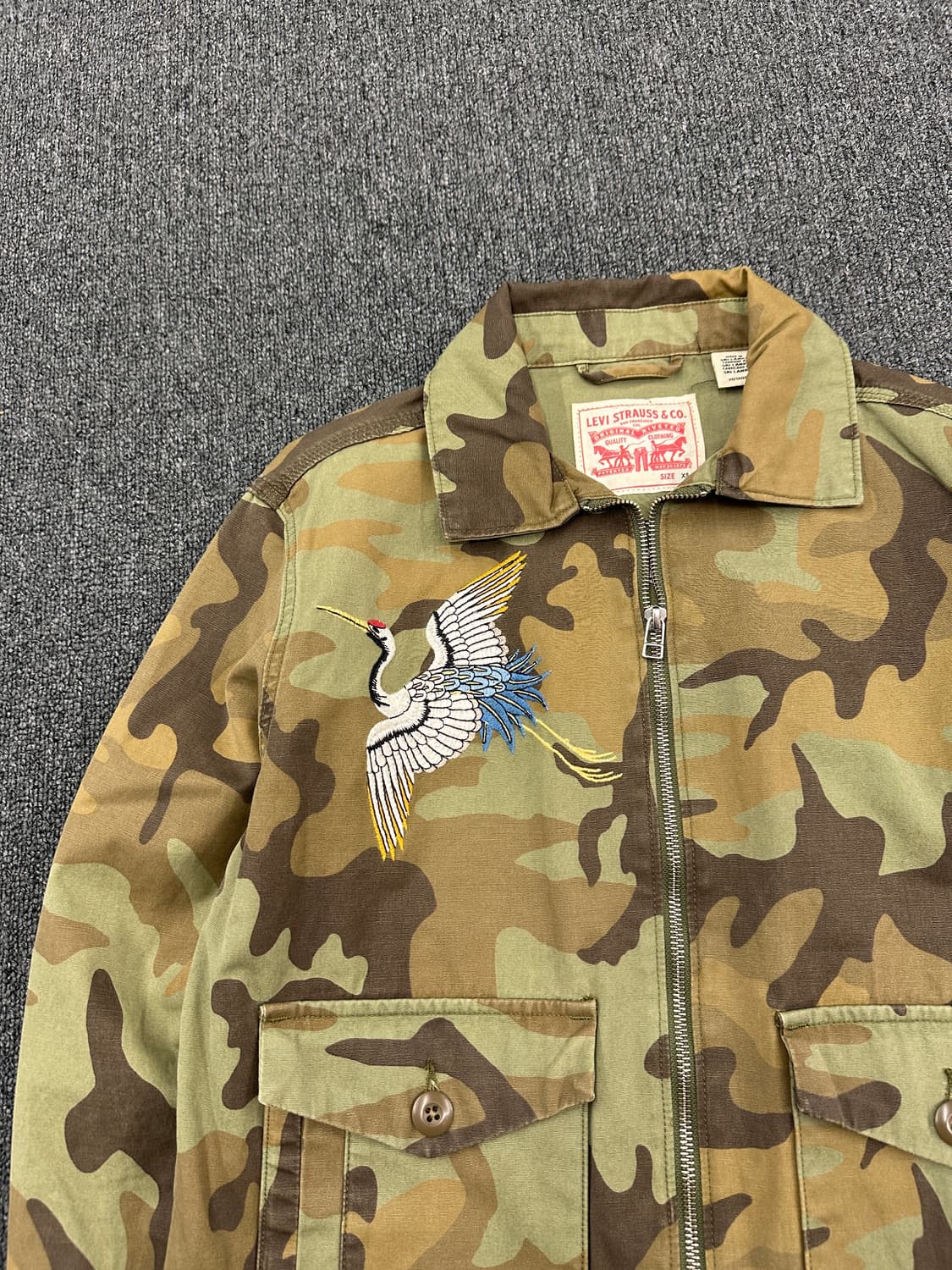 XS) 리바이스 자수 패치 카모 워크자켓 상품이미지3