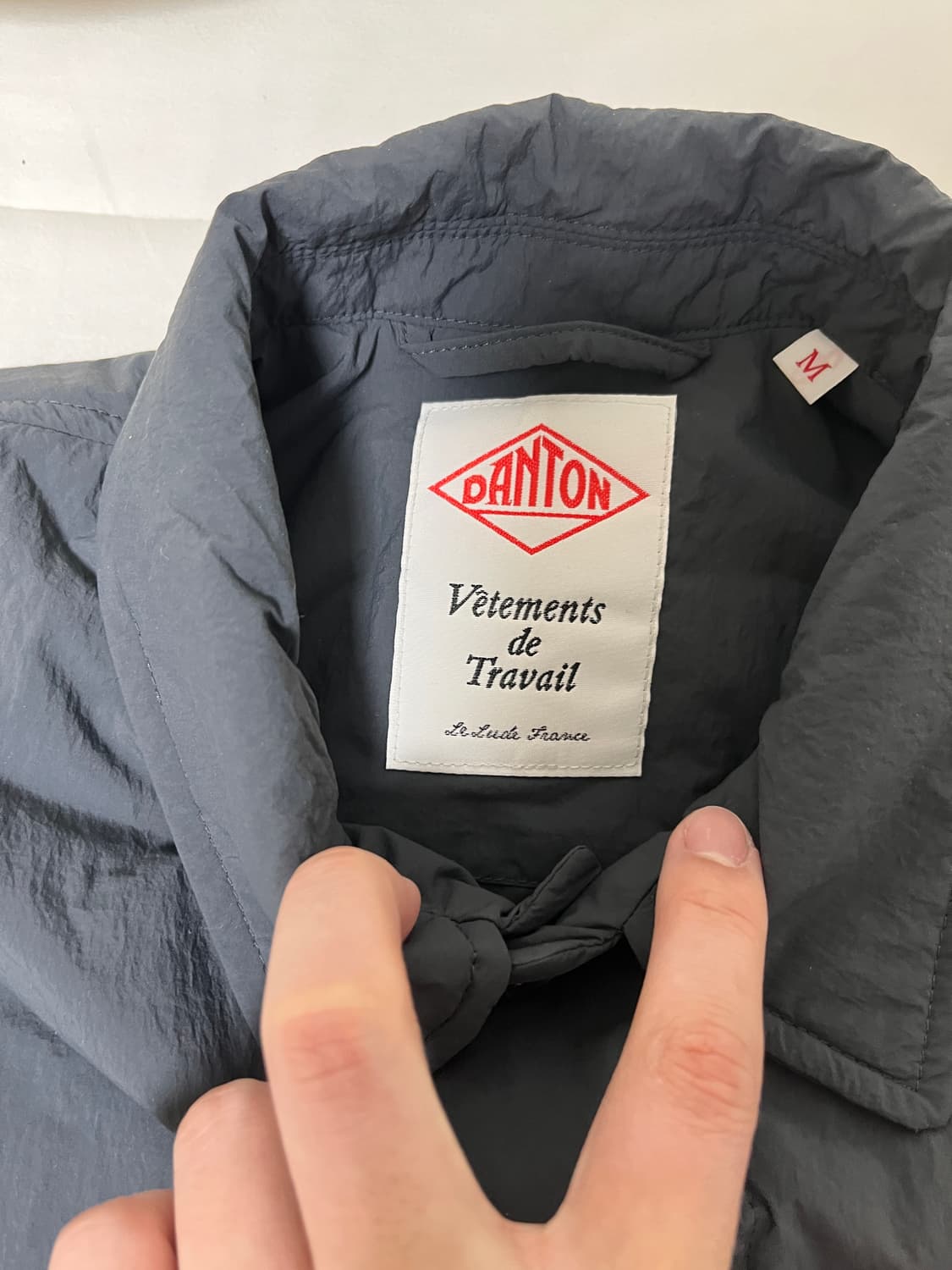 단톤 본사나일론 커버올 자켓 그레이 M사이즈 상품이미지4