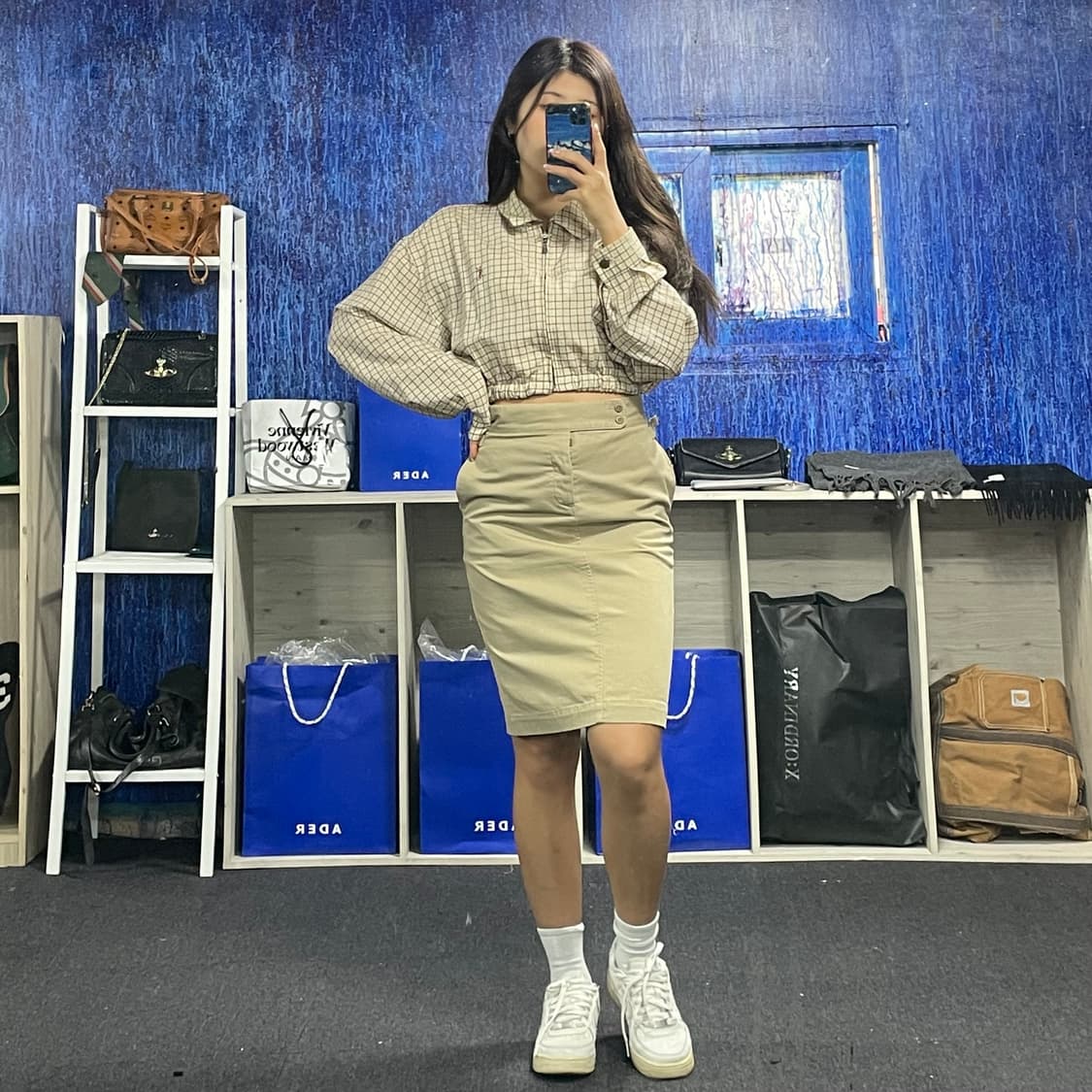 폴로 랄프로렌 베이지 코튼 스커트 2 상품이미지2