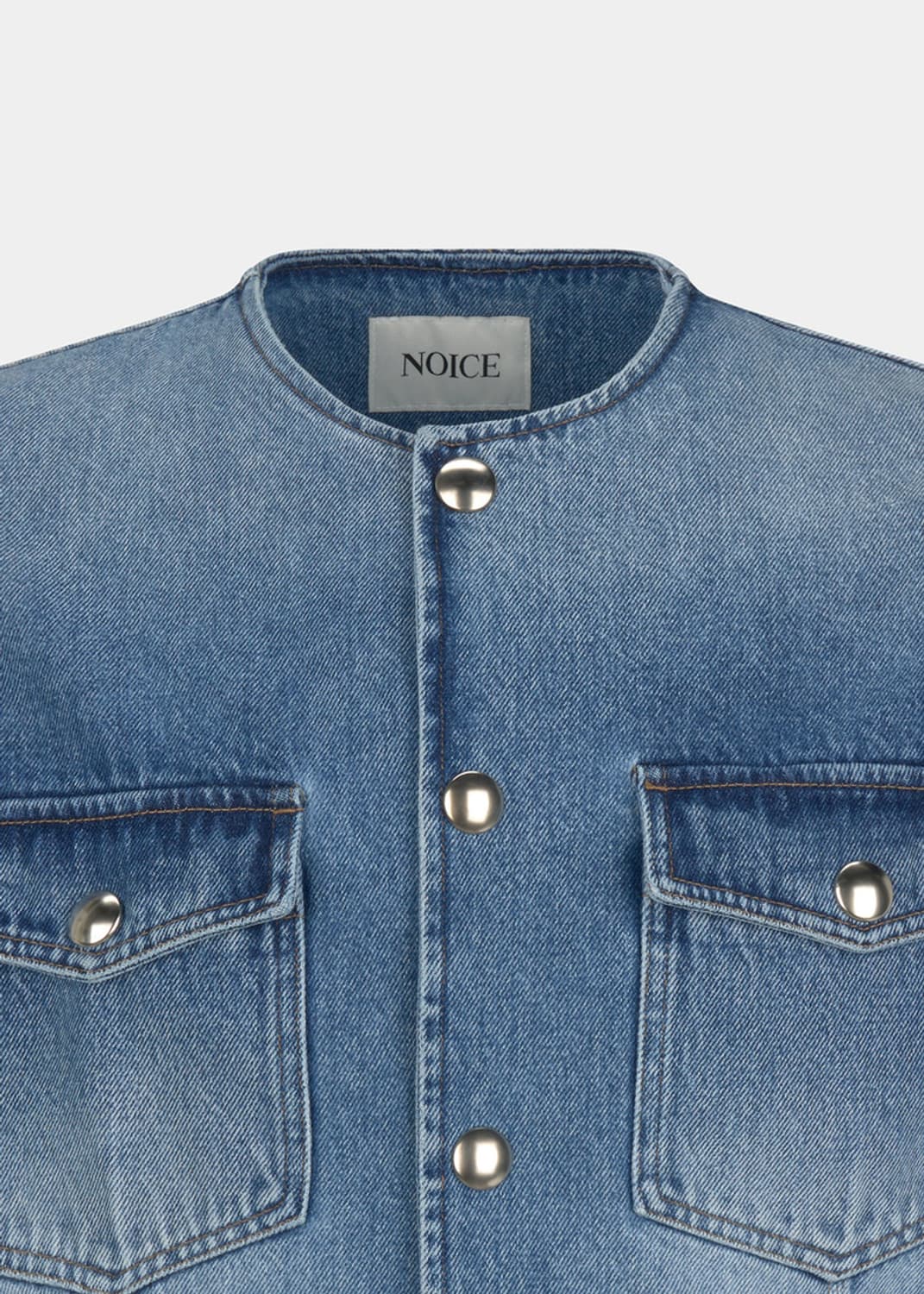 노이스 라운드넥 데님 자켓 라지 상품이미지5