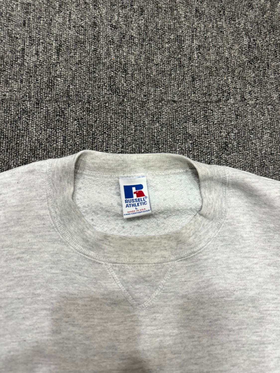 90s USA 러셀 라이트 그레이 스웻 L 상품이미지3