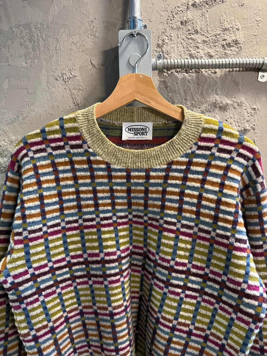L 미쏘니스포츠 MISSONI SPORT 체크 패턴 니트 스웨터 멀티컬러 상품이미지4