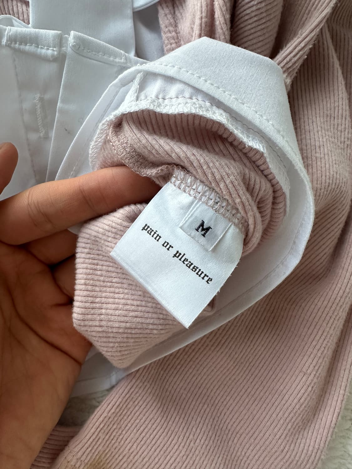 페인오어플레저 에블린 셔츠탑 핑크(m) 상품이미지4