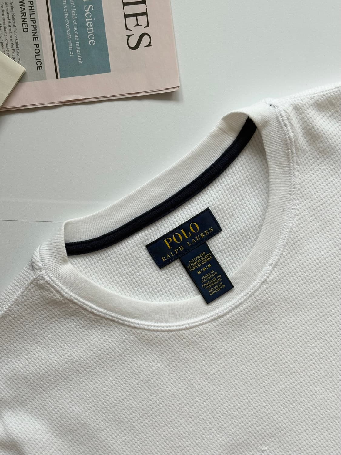 Polo 폴로랄프로렌 화이트 와플 슬리브  상품이미지2