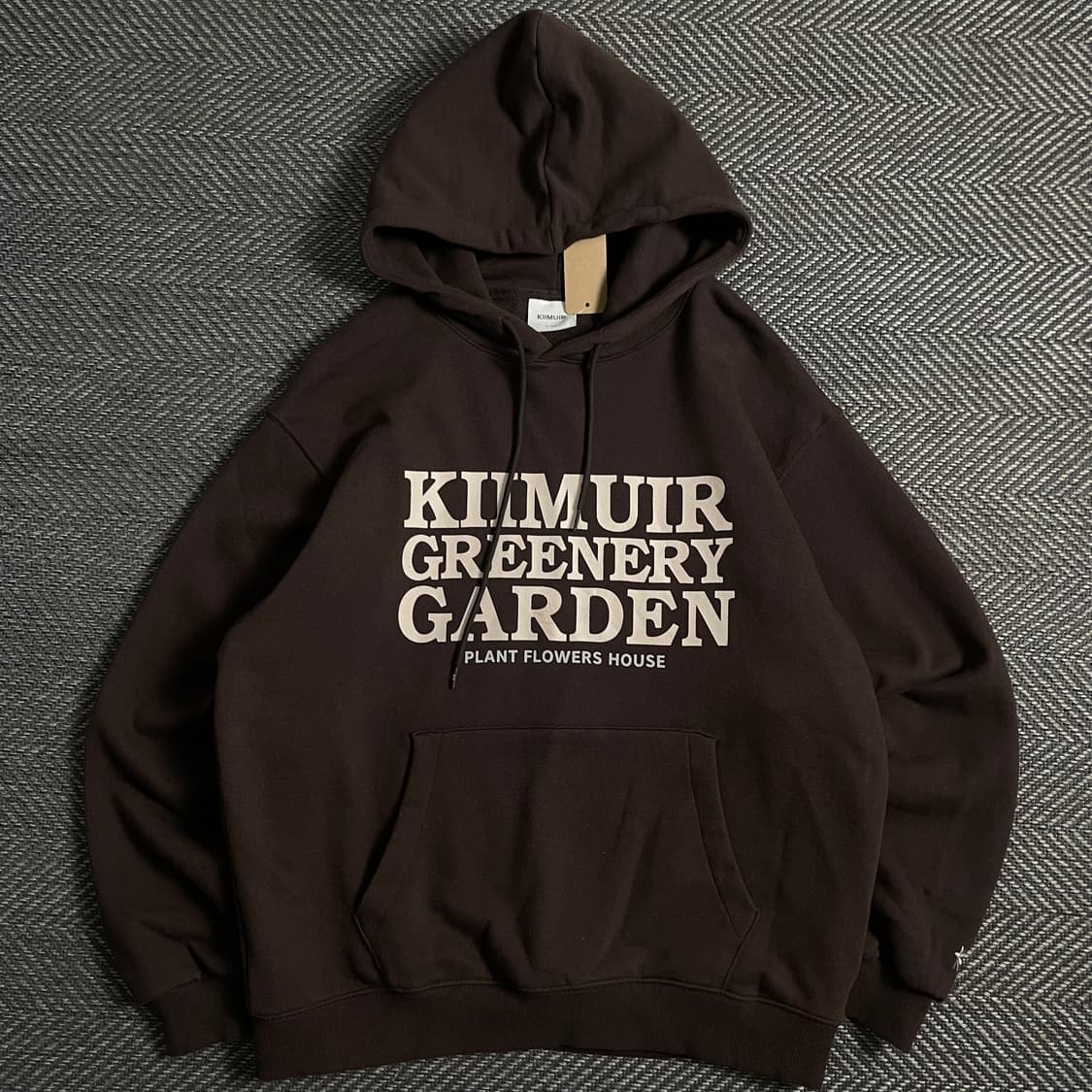 KIIMUIR 레터링 빅로고 박시핏 후드 티셔츠y 4997 상품이미지2