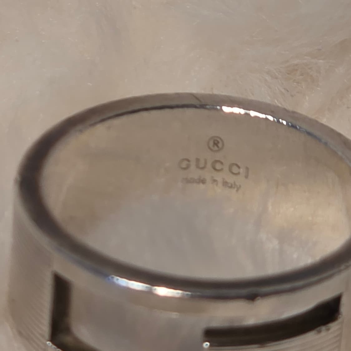 구찌 실버925 브랜디드 G 컷아웃 반지(16호) 상품이미지3