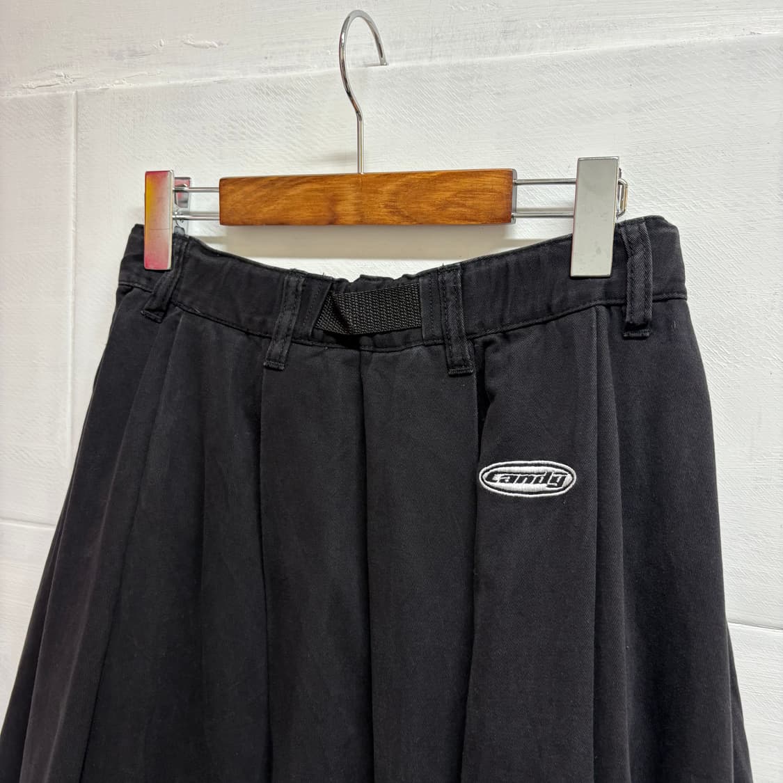 CANDY STRIPPER 벨트 코튼 언발 롱스커트 상품이미지5