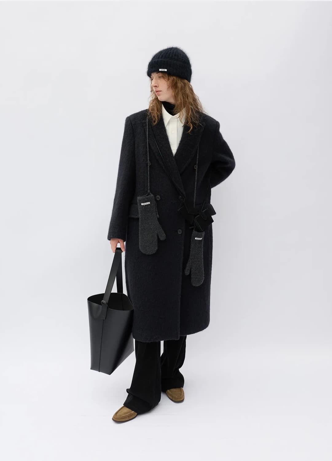 르바 헤어리 알파카 코트 자켓 상품이미지1