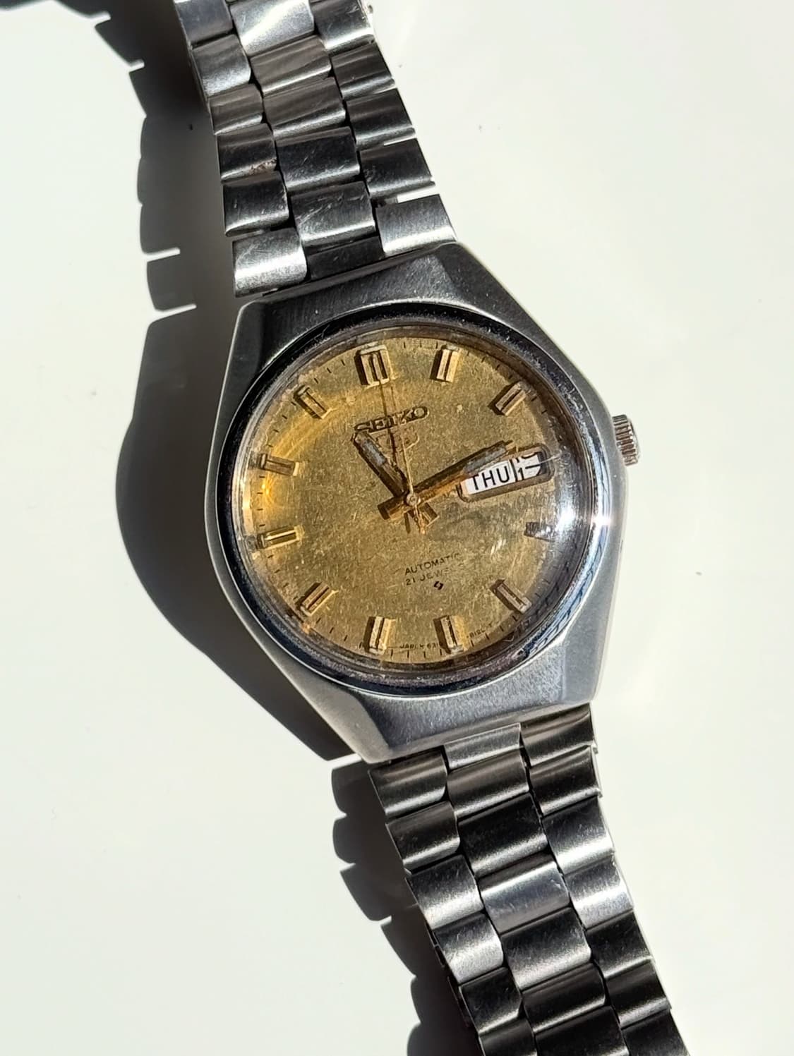 70s Seiko5 Automatic Vintage Metal Watch 상품이미지2