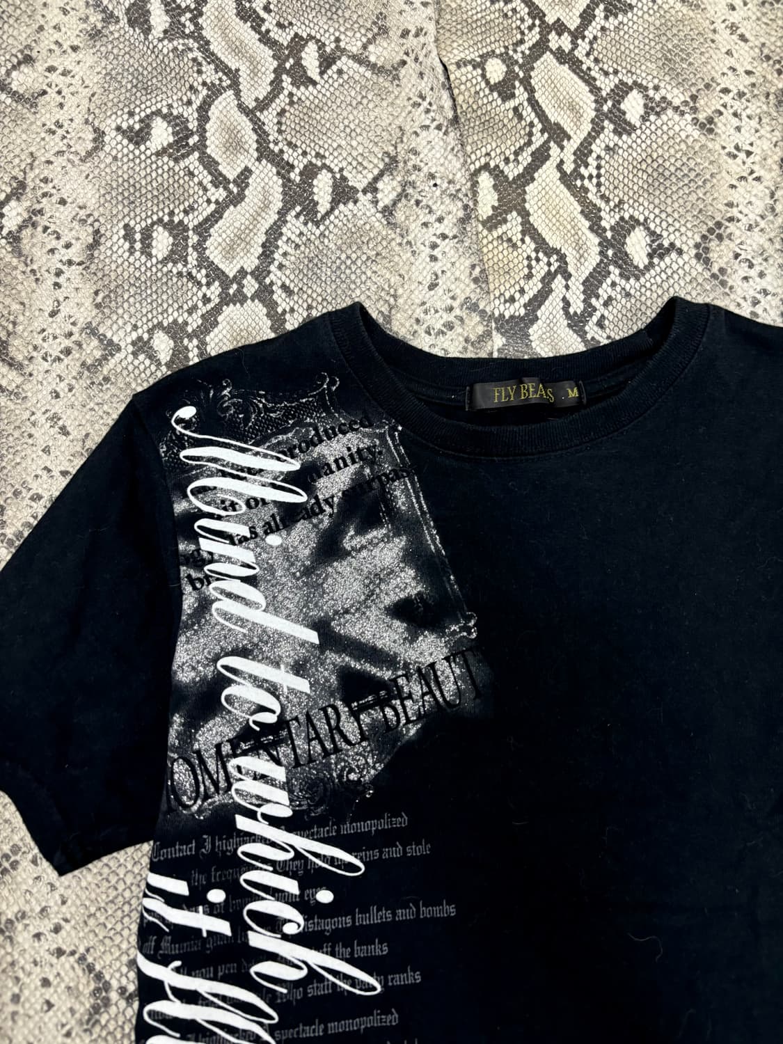 “Vintage” 00’s Print UK Glitter Tee 상품이미지5