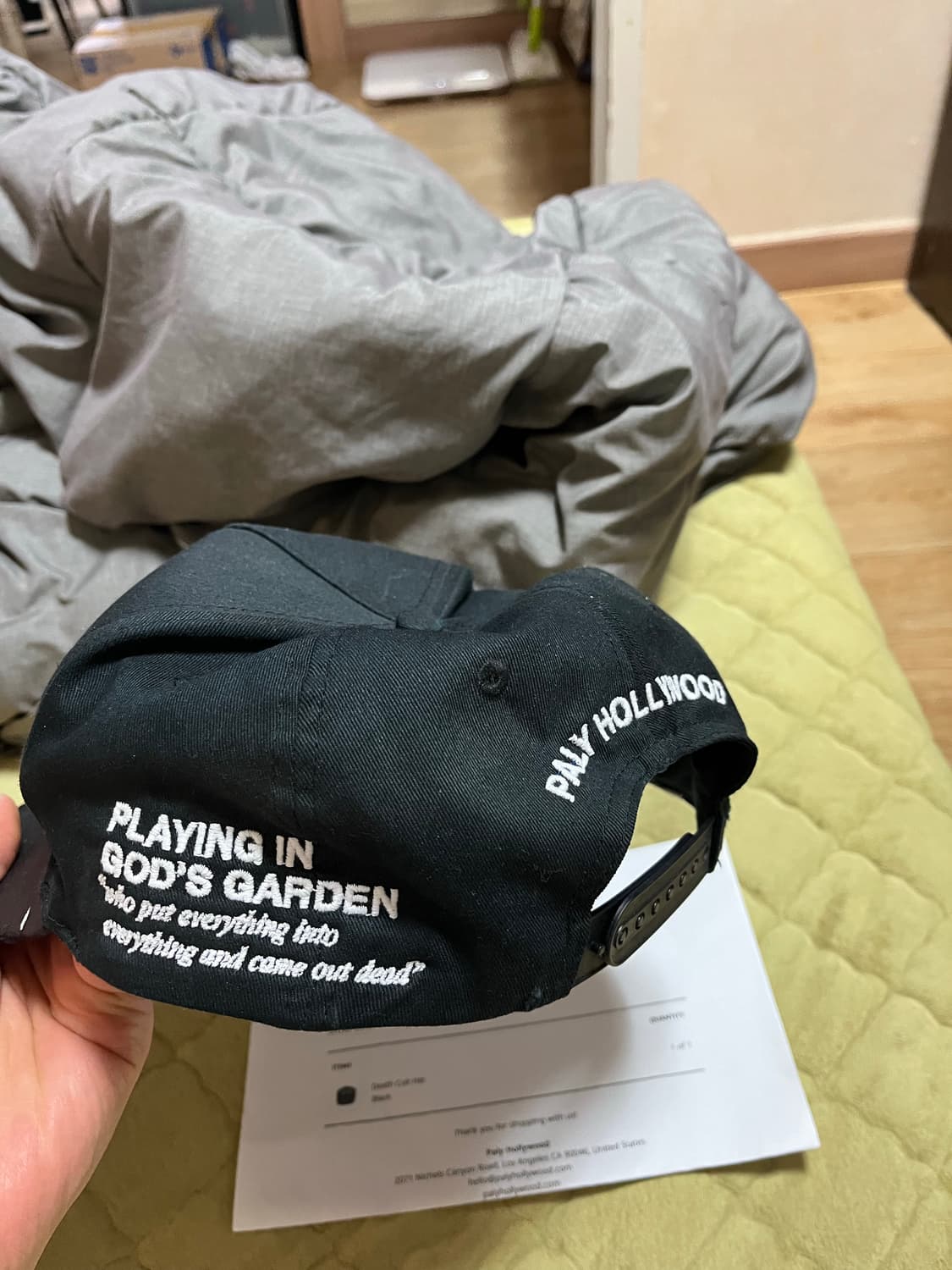 팔리할리우드 제임스딘 블랙 볼캡 모자 판매 상품이미지2