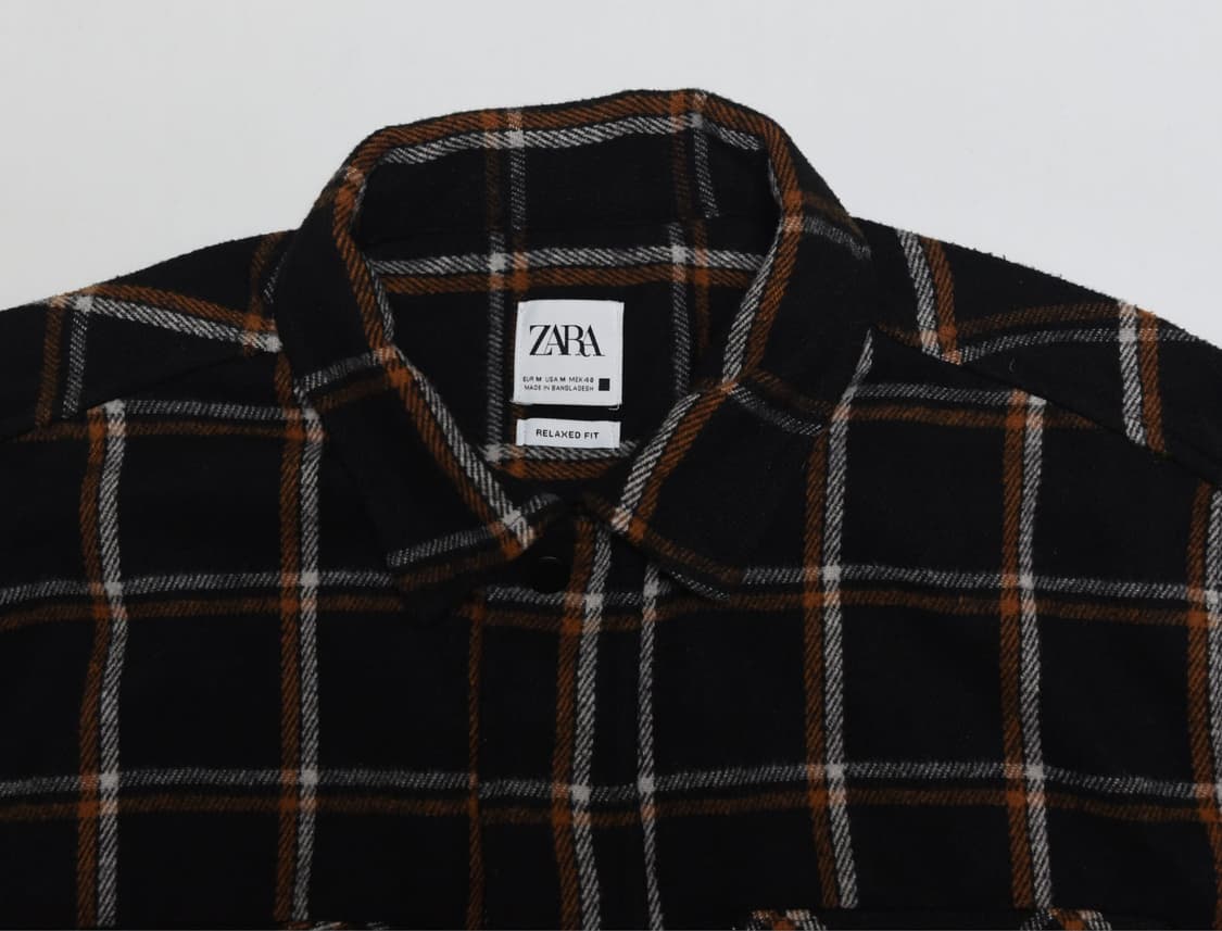 자라 남성 체크 셔츠 자켓 M 상품이미지2