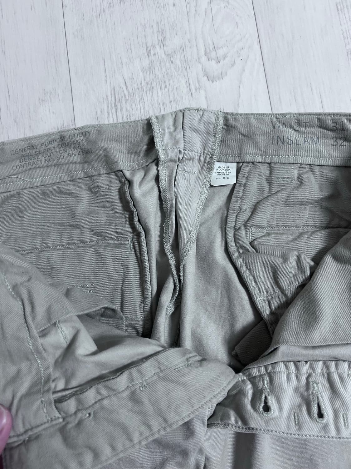 RRL 오피서 치노 스톤 31x32 상품이미지4