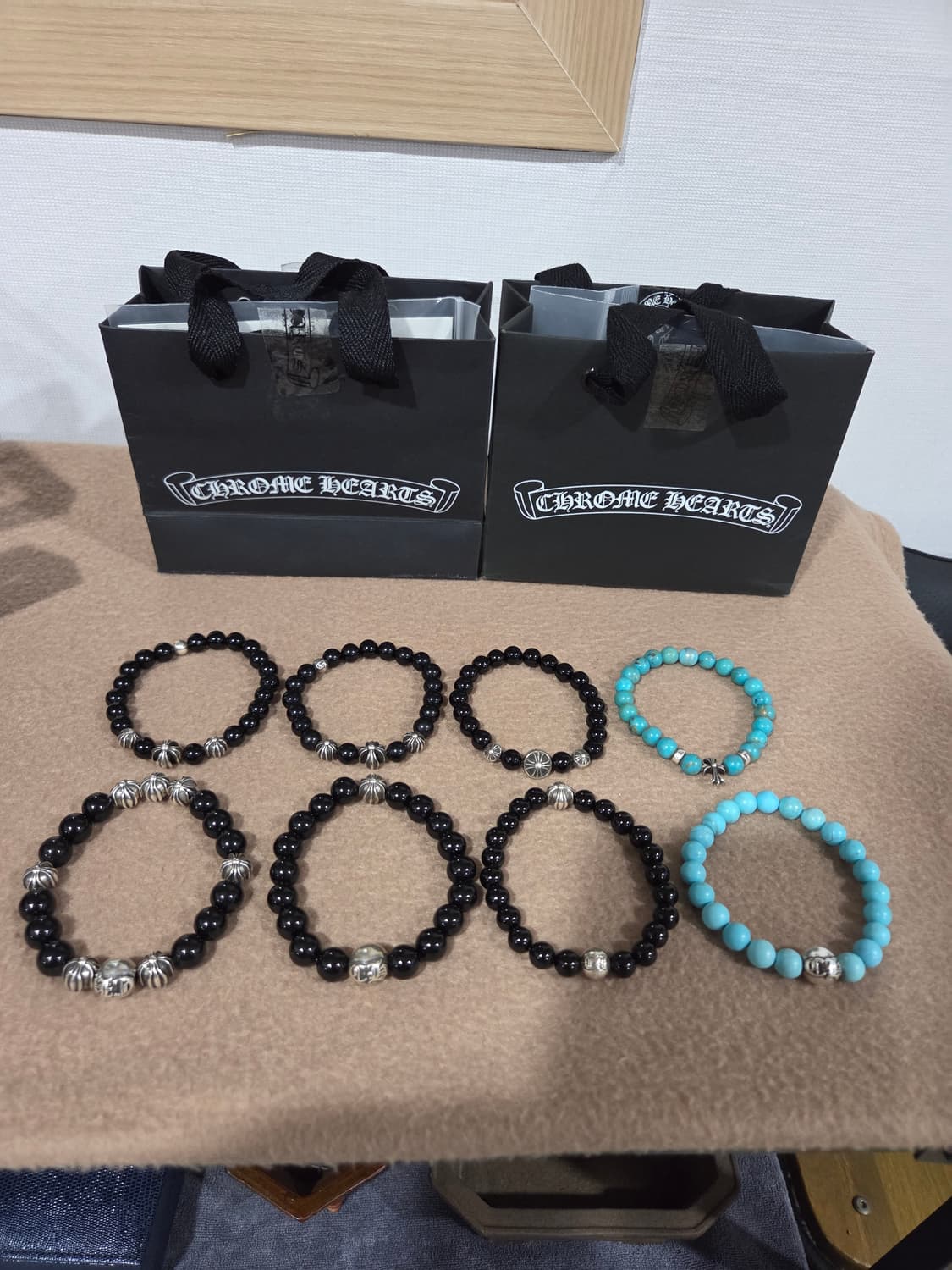 정품 크롬하츠 토르말린8볼 비즈팔찌 상품이미지2