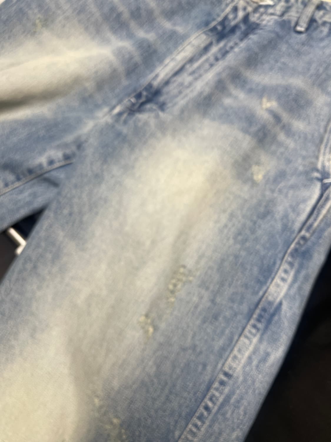 포터리 와이드데님 1사이즈 미드블루2 상품이미지5