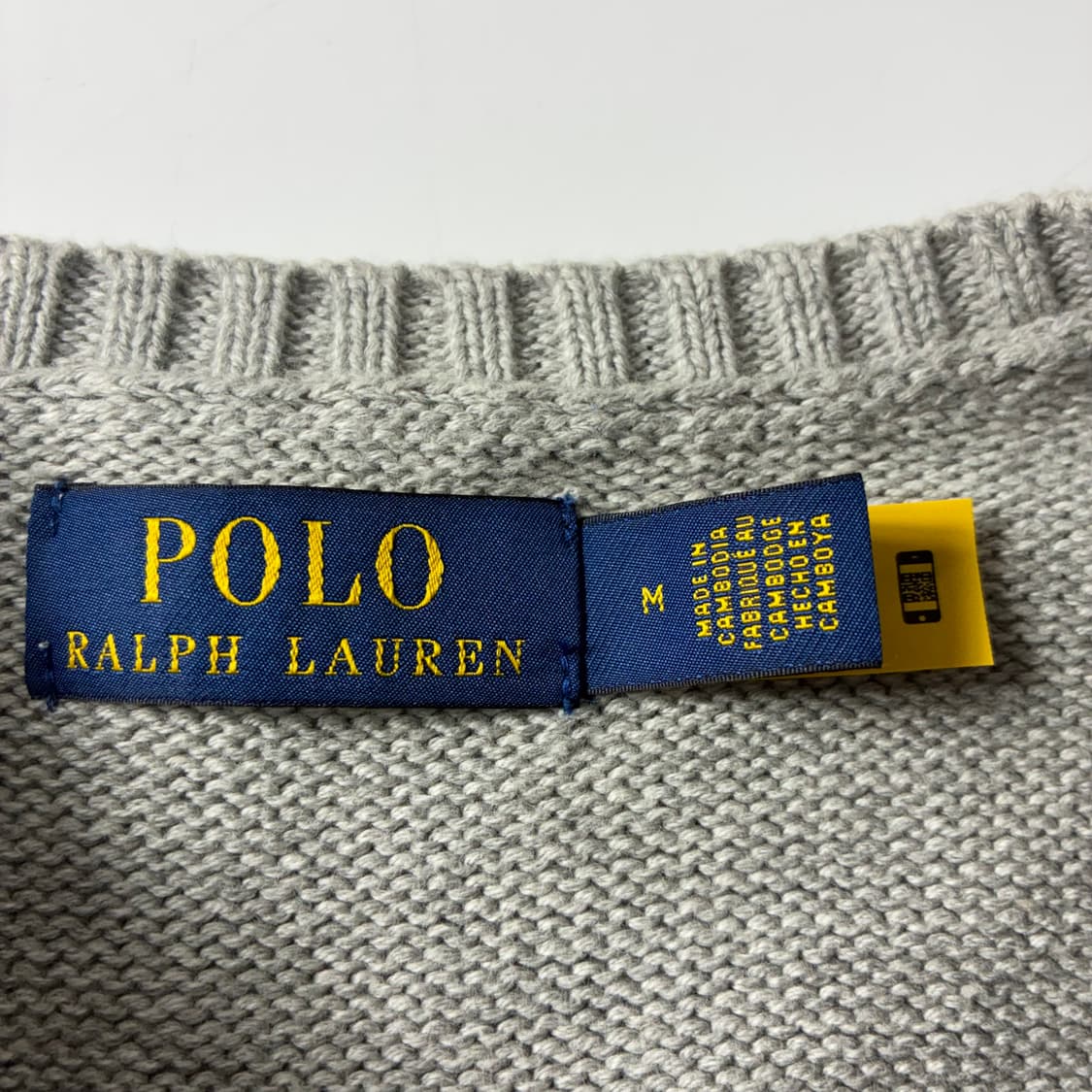 Polo  폴로 랄프로렌 신형 자수 코튼 그레이 니트 상품이미지3