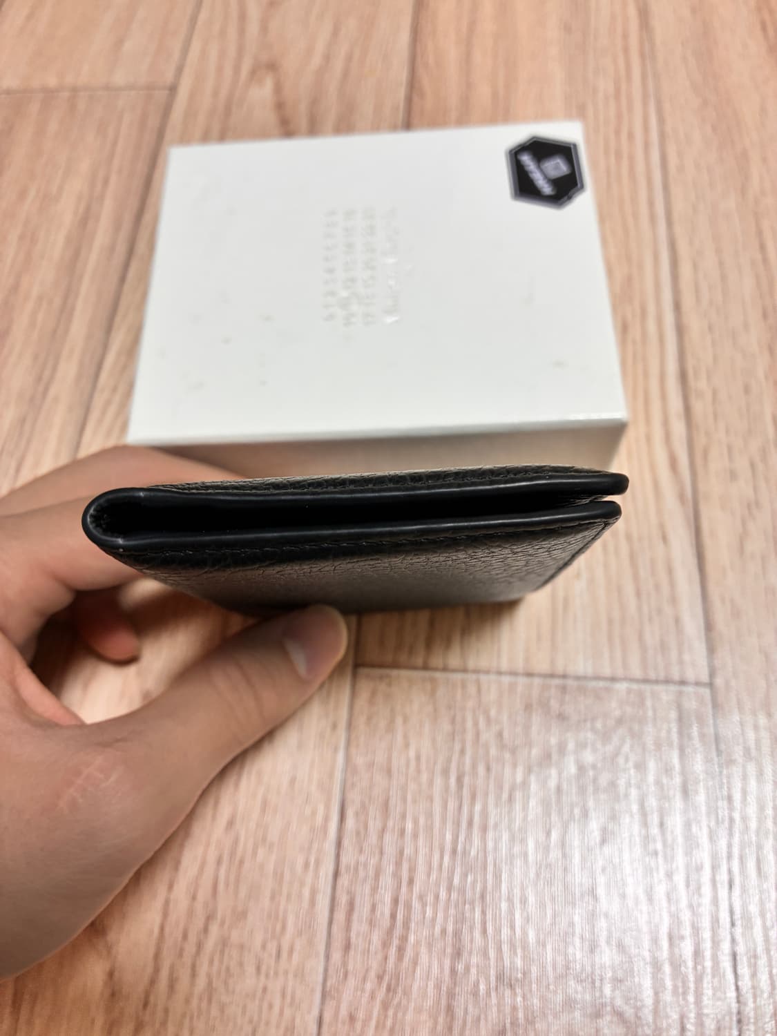 메종 마르지엘라 보빈 레더 카드 홀더 블랙 (카드지갑) 상품이미지7