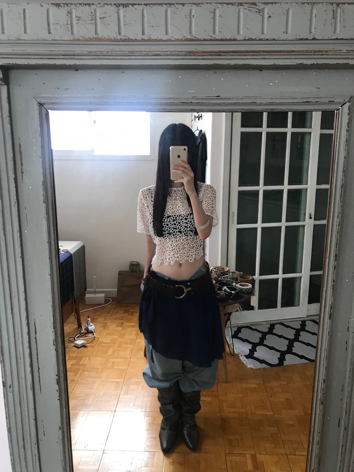 vintage net top 상품이미지7