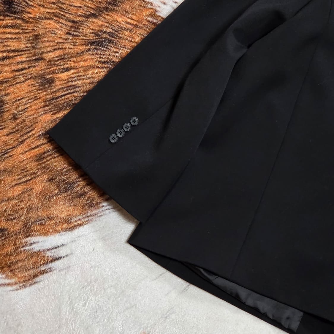 빈티지 더블 버튼 블랙 오버핏 블레이저 자켓 상품이미지6