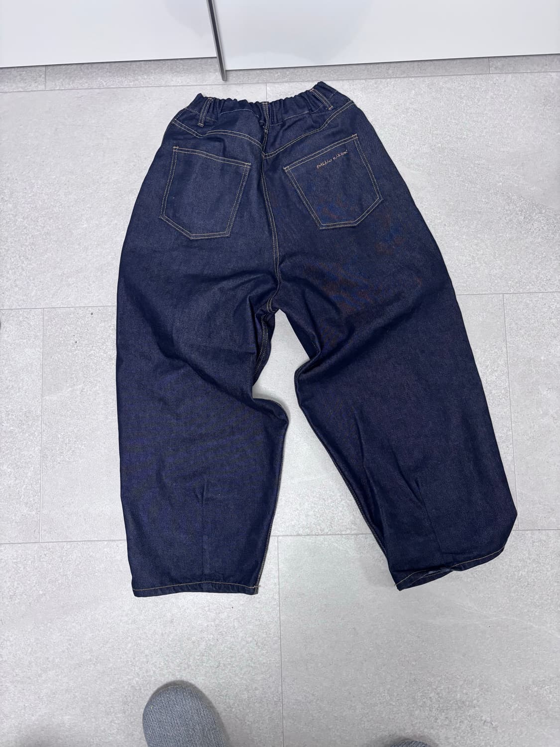 estudio niksen 셀비지 와이드 데님 상품이미지2