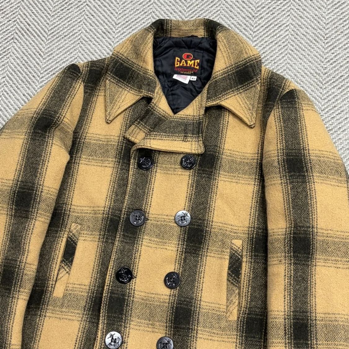 usa 체크 피코트 v1830 상품이미지3