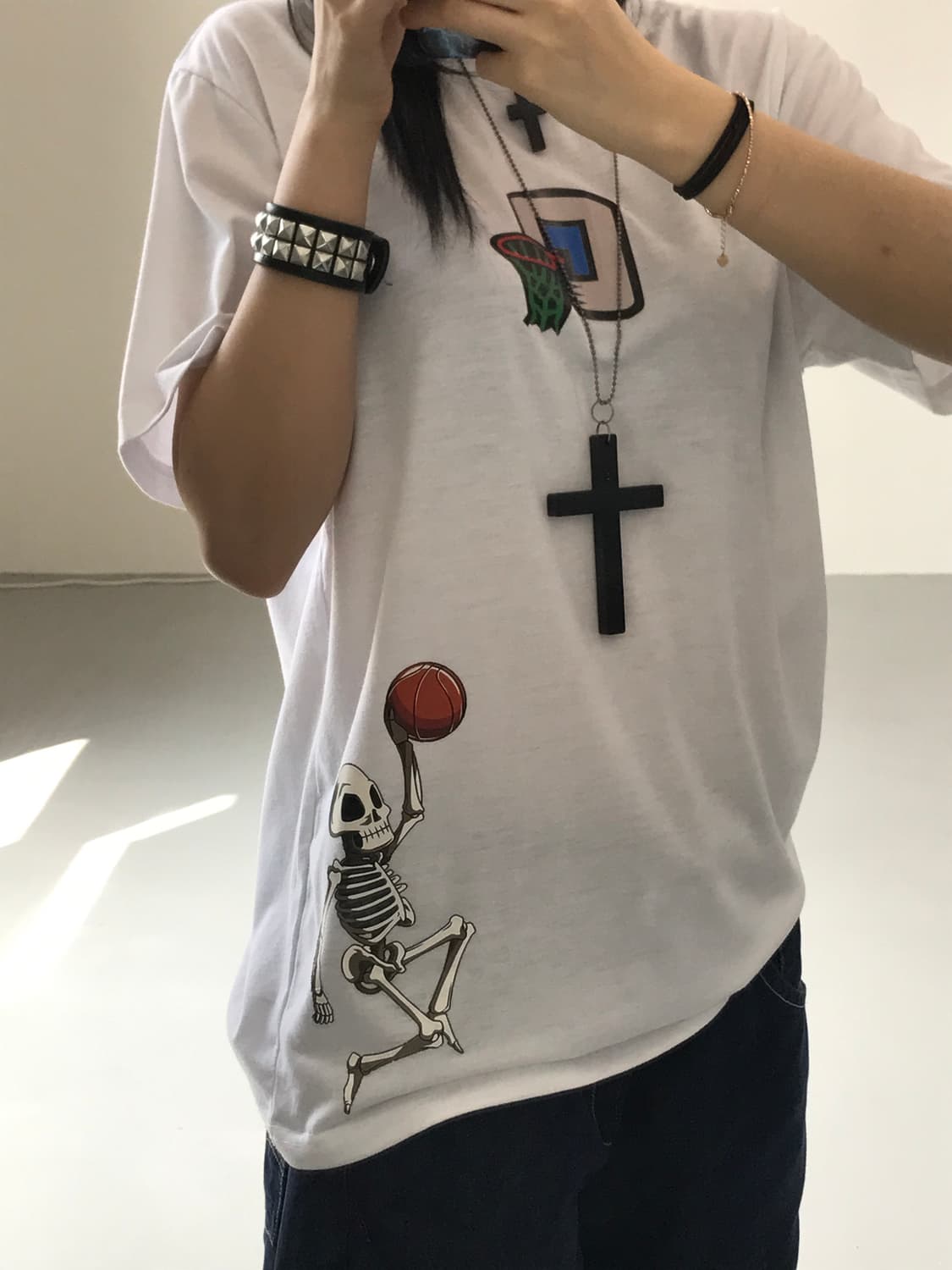 shein 프린팅 반팔 상품이미지2