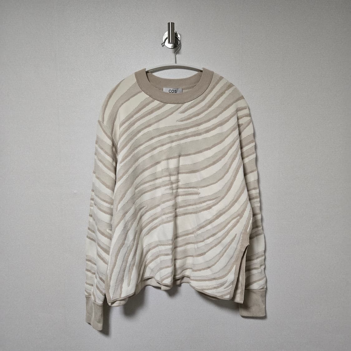 코스 지브라 자카드 니트 / 여성 니트/ 여자 니트  상품이미지2