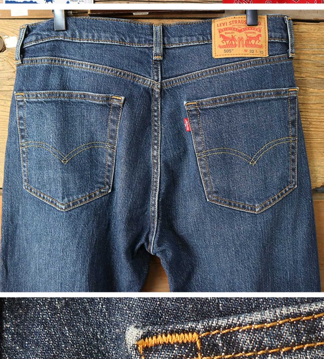 
levis 리바이스 505 워싱 가공 데님 32 상품이미지5