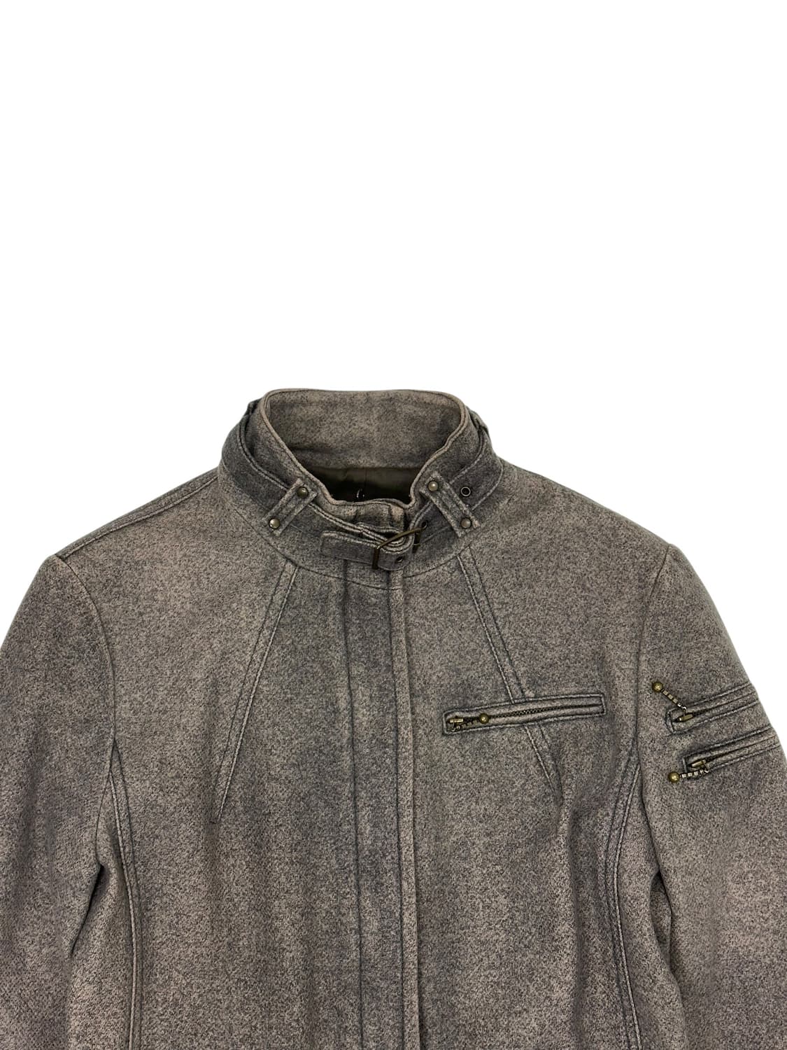 MNG 하이넥 울 코트 상품이미지3