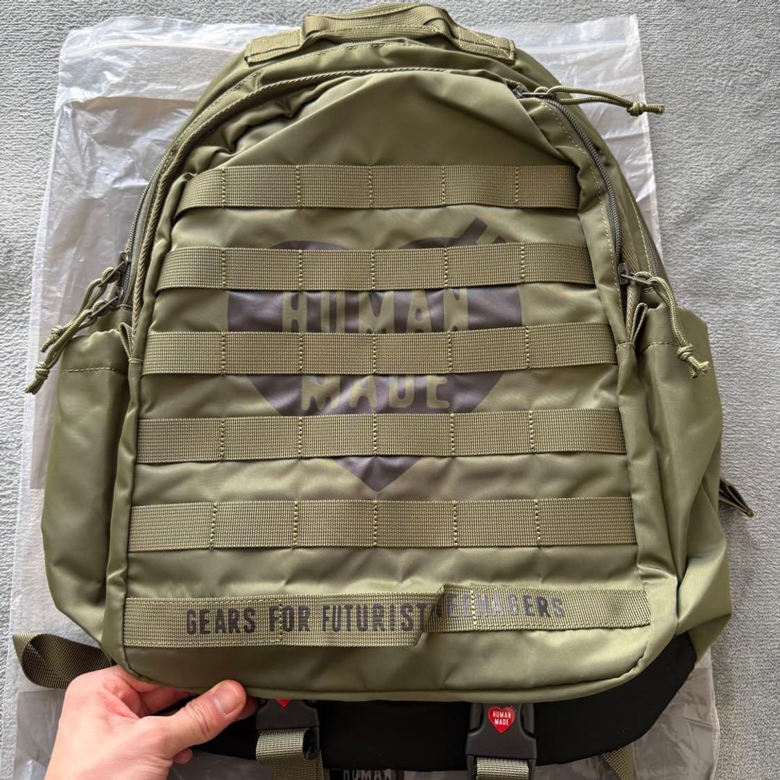 휴먼 메이드 밀리터리 백팩 올리브 드랩 상품이미지1