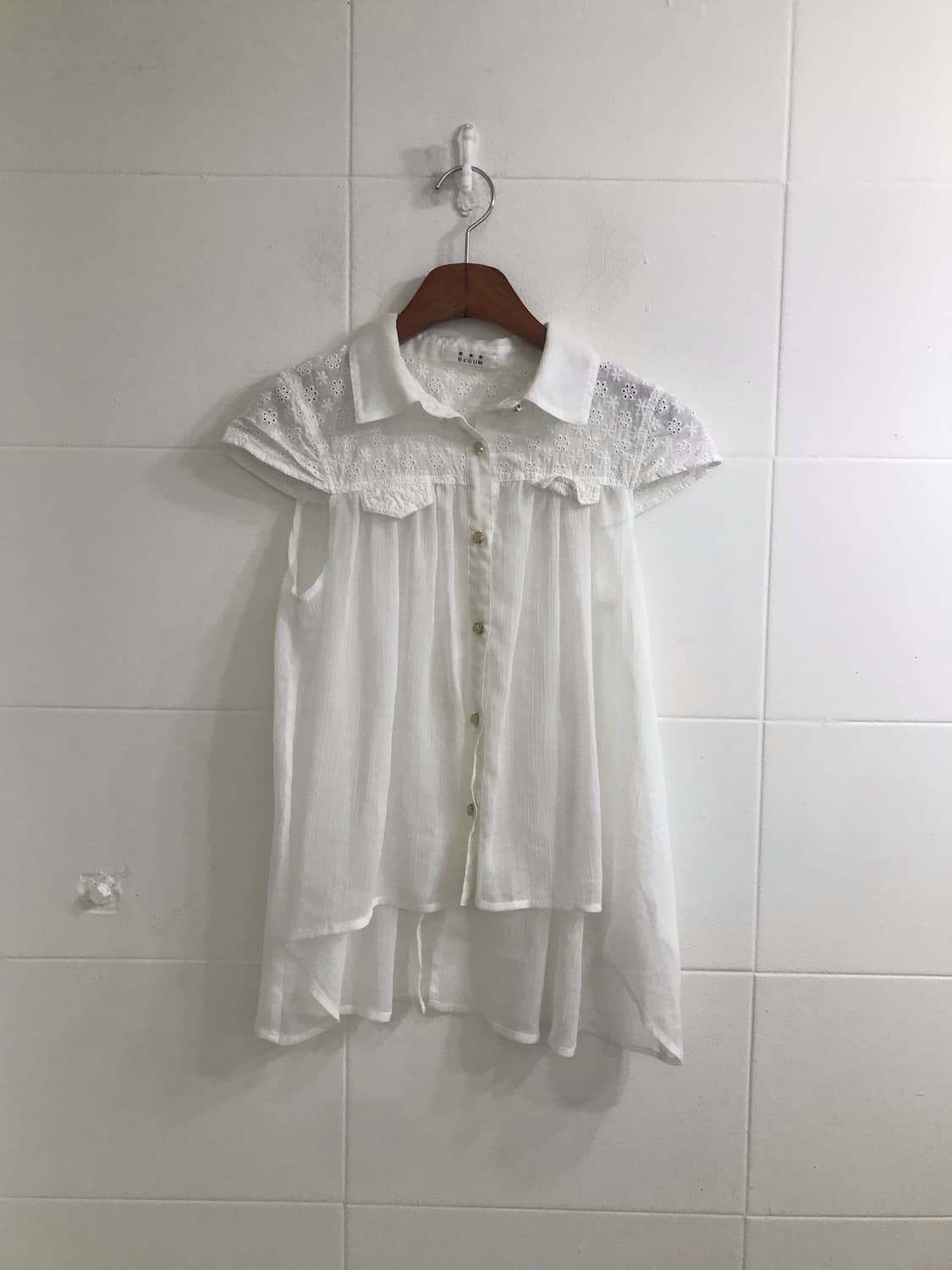 민트 모리걸 하구미 도트 가디건 코디세트 상품이미지6