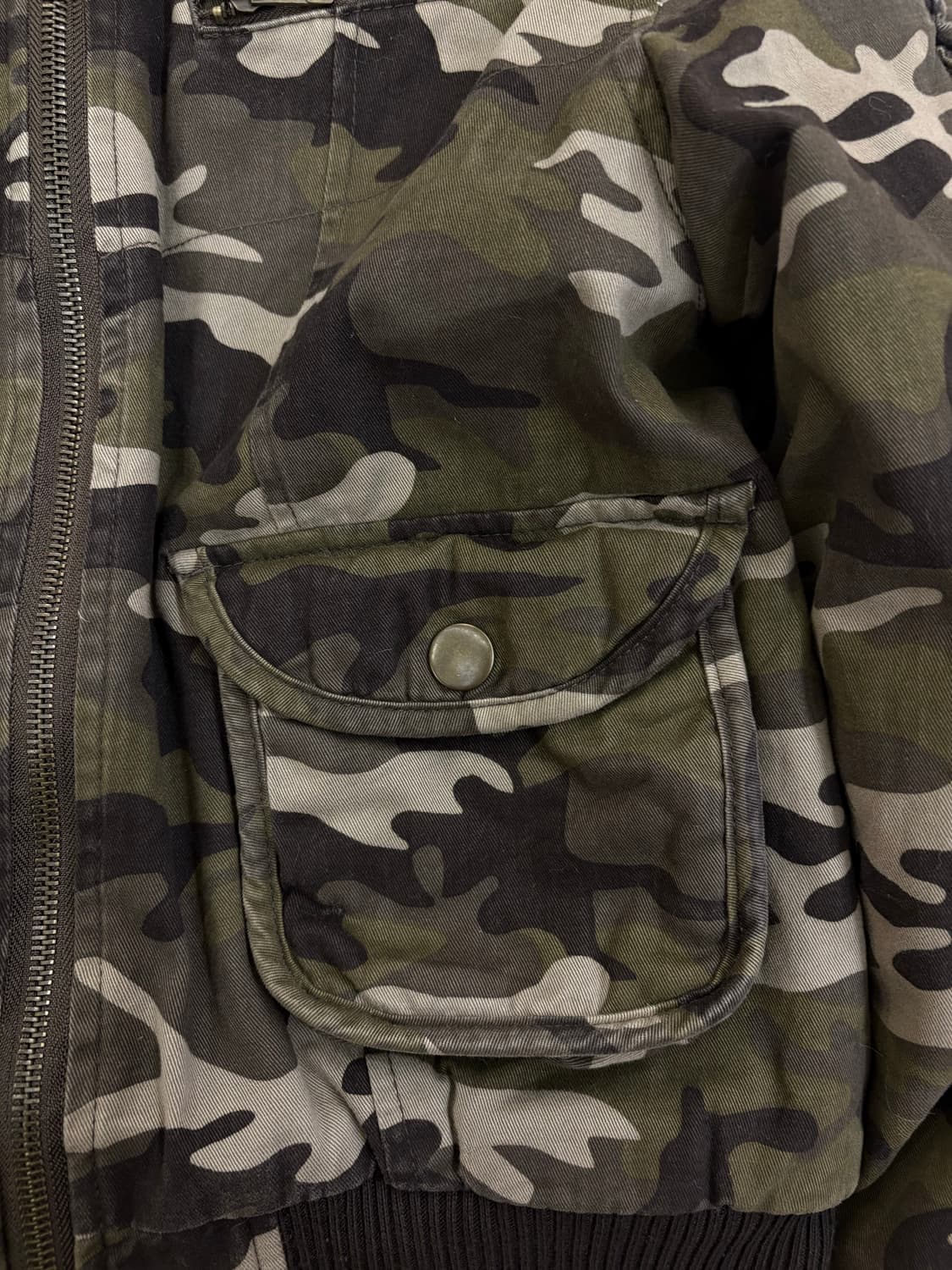 밀리터리 누빔 퍼 패딩 상품이미지3